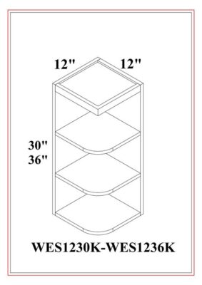 WALL END SHELF