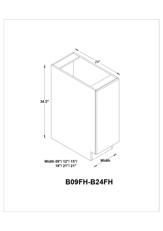 FULL HEIGHT BASE SINGLE DOORS
